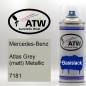 Preview: Mercedes-Benz, Atlas Grey (matt) Metallic, 7181: 400ml Sprühdose, von ATW Autoteile West.